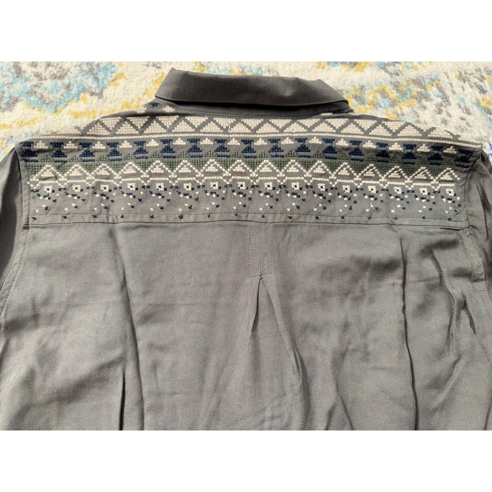 Anthropologie Staring At Stars‎ Aztec Button Up Shirt Women Sz L Western Rodeo - Picture 4 of 9